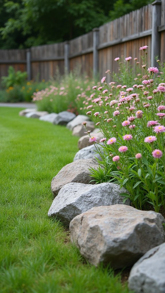 boulders enhance garden aesthetics