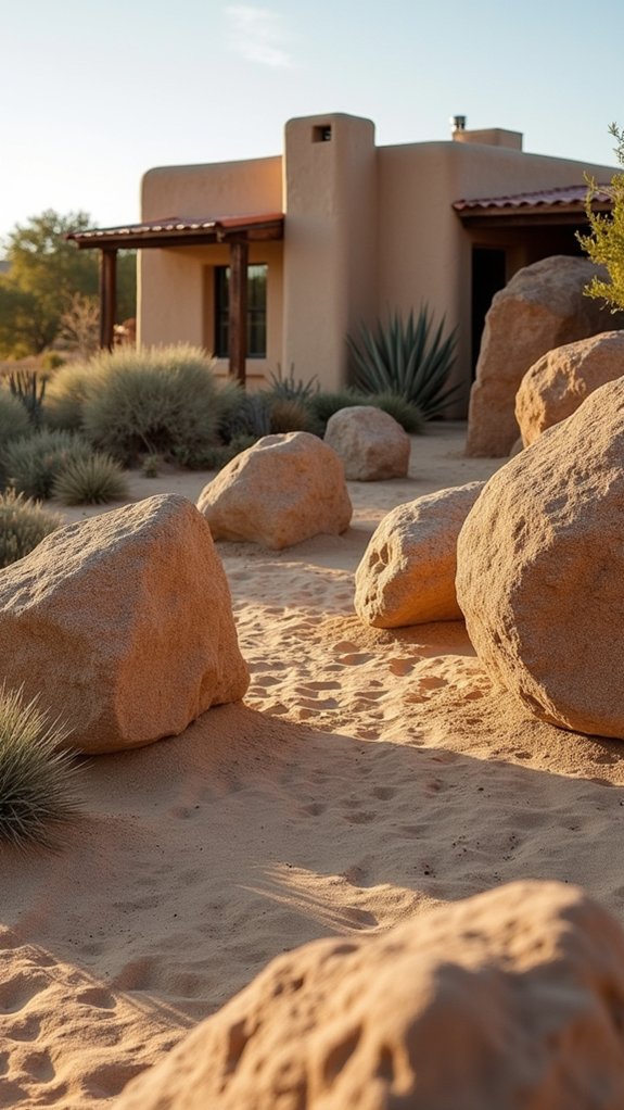 boulders enhance landscape aesthetics