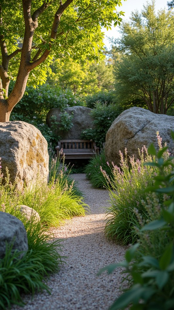 boulders enhance native plants