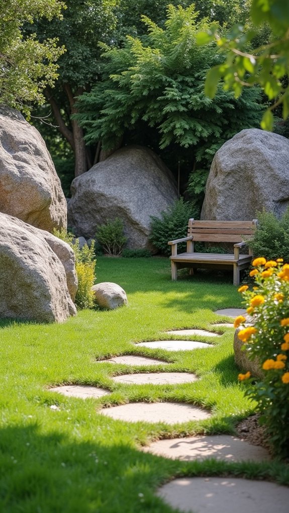 boulders enhance natural play