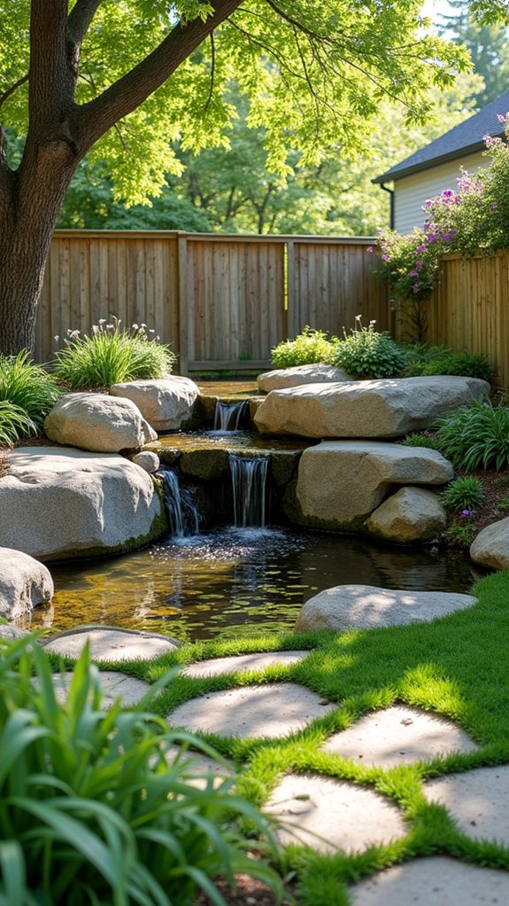 boulders enhance tranquil water