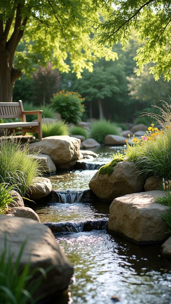 boulders enhance water features