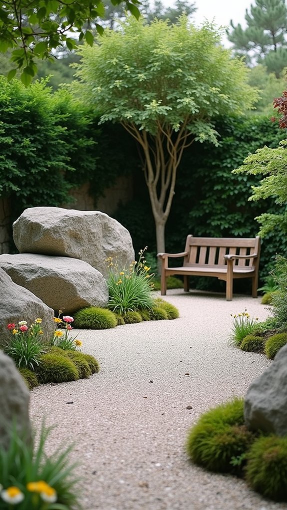 boulders enhance zen gardens
