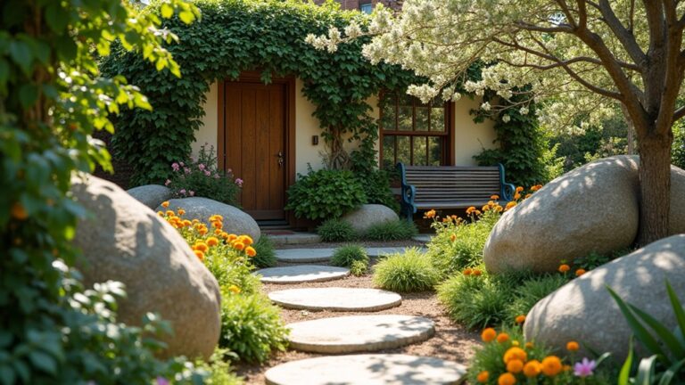 19 Whimsical Cottage Boulder Landscaping Ideas With Soft Edges cottage landscaping with boulders