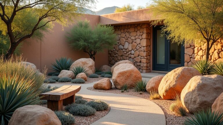 desert boulder landscaping ideas
