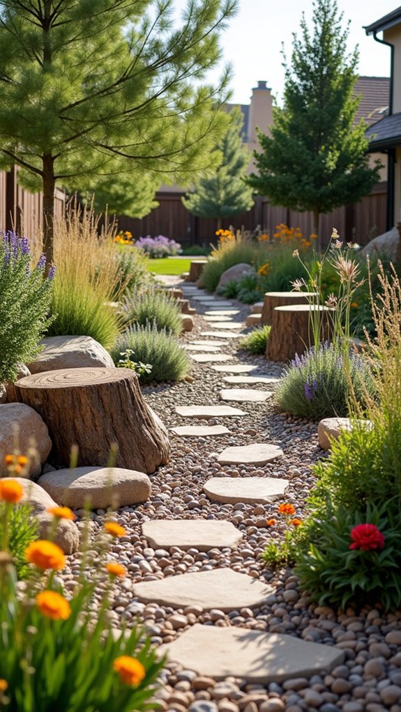dry creek bed installation