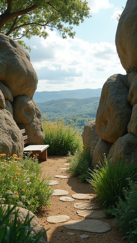 enhancing views with boulders