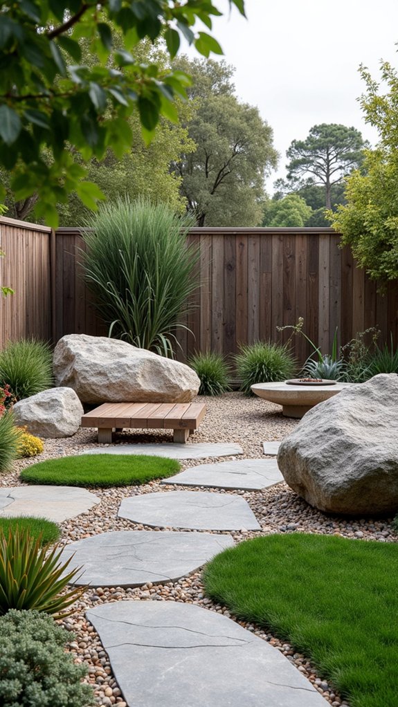 granite and natural materials