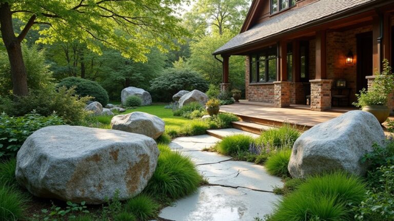 granite boulder landscaping ideas