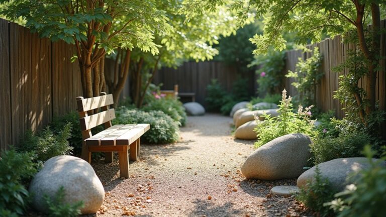 grounded gravel boulder landscaping