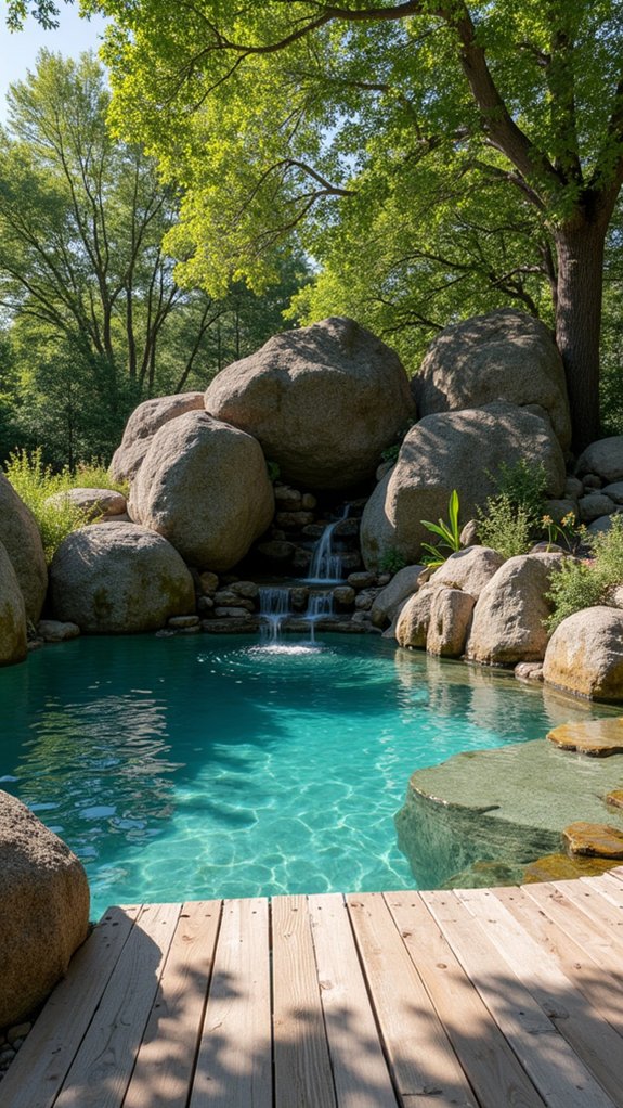 irregular stones enhance pools