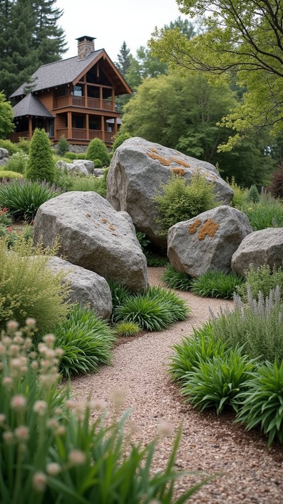 large boulders enhance landscapes