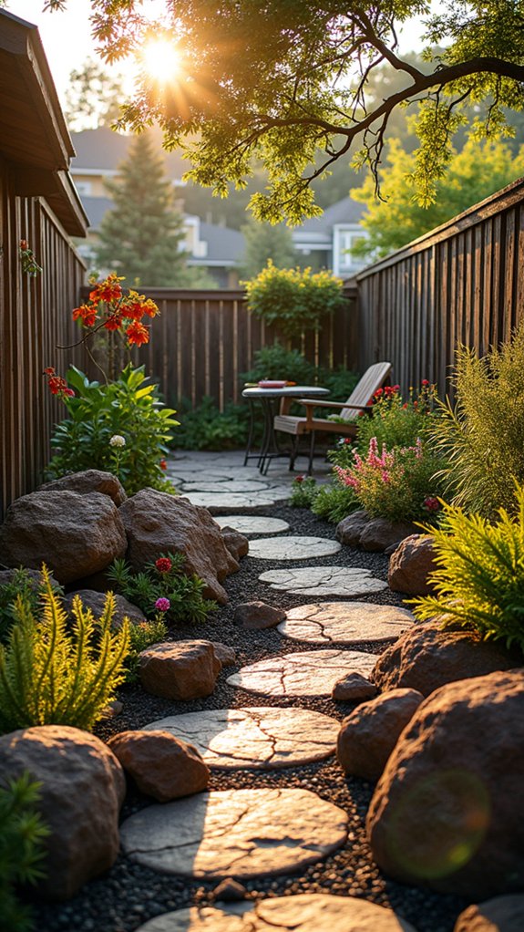 lava rock garden borders