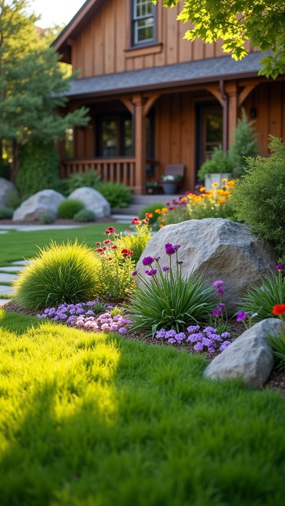 layered garden design elements