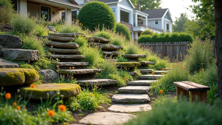 25 Layered Tiered Boulder Landscaping Ideas for Multi-Level Outdoor Beauty layered tiered boulder landscaping