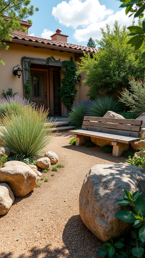 low maintenance xeriscape rock gardens