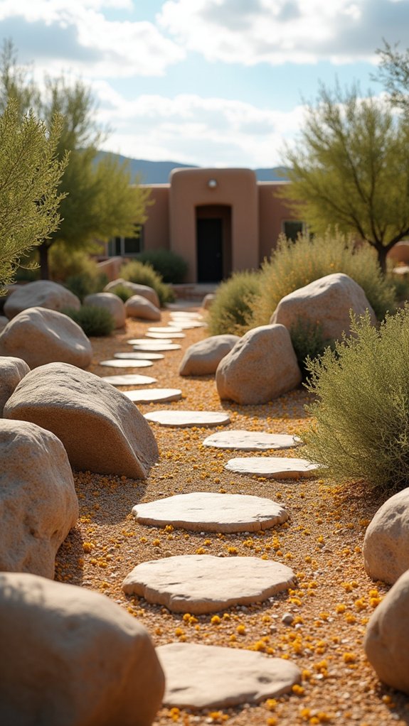 native plants enhance rock gardens