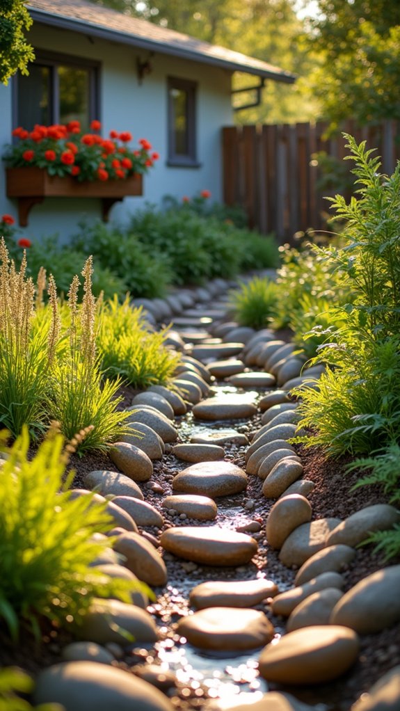 natural landscape with river rocks