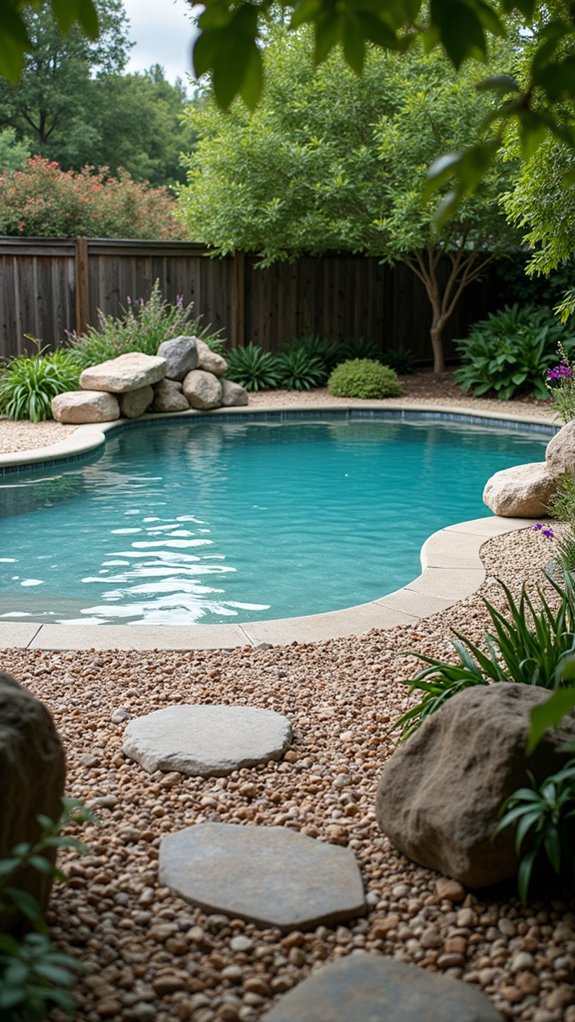 natural pool area enhancement