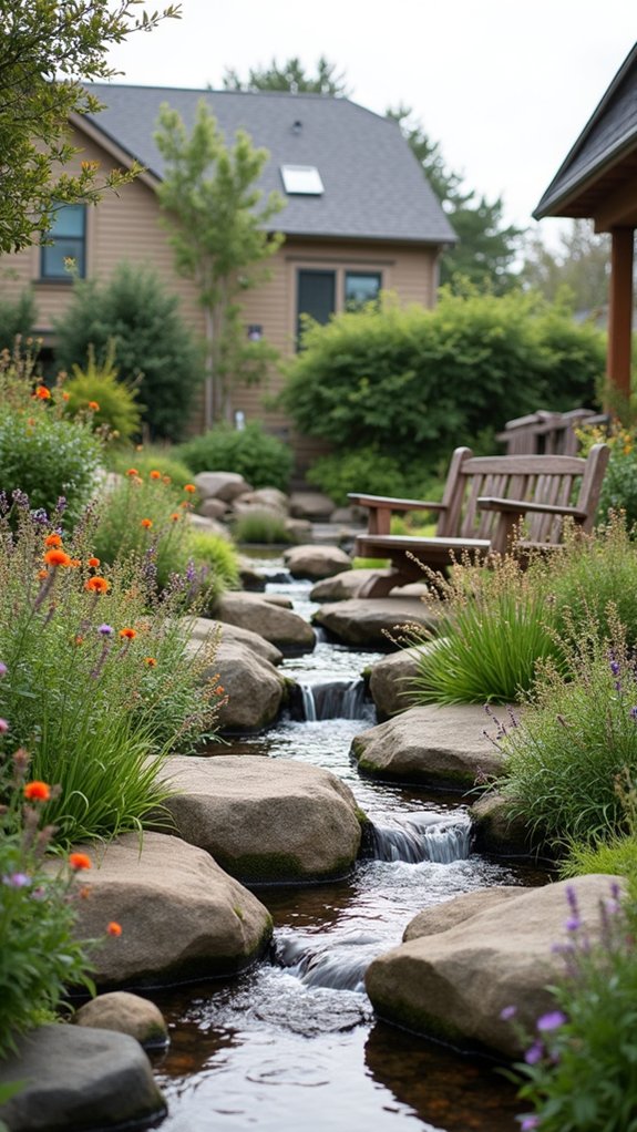 natural rock garden oasis