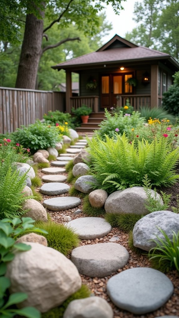 natural rock garden transformation