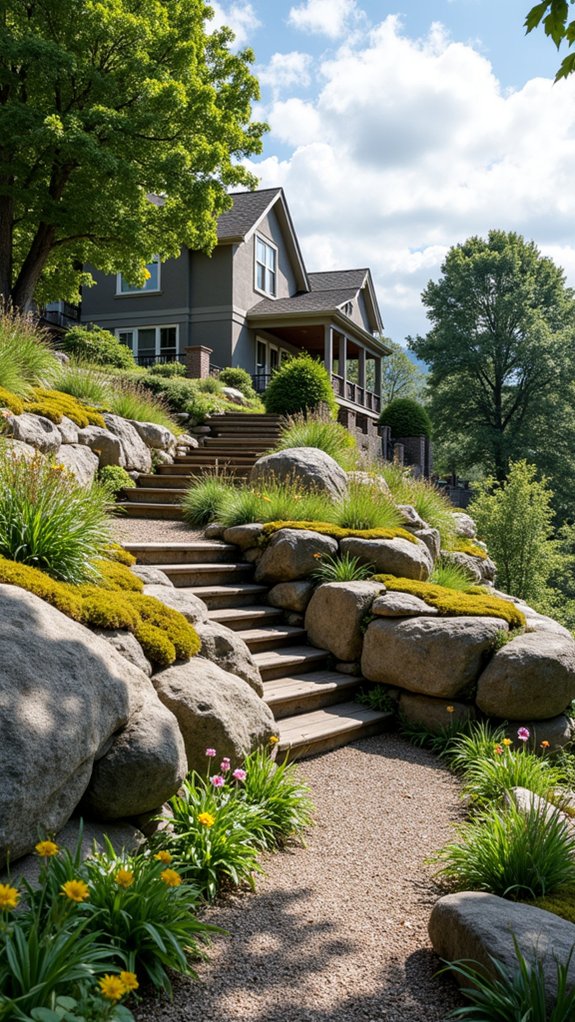 natural stone retaining walls