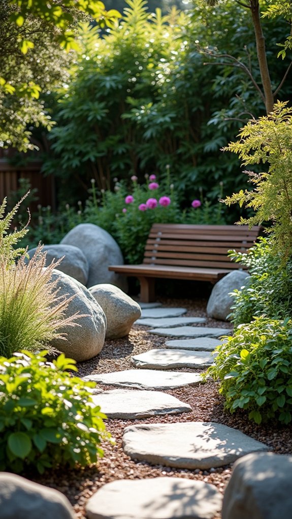 polished stones enhance displays