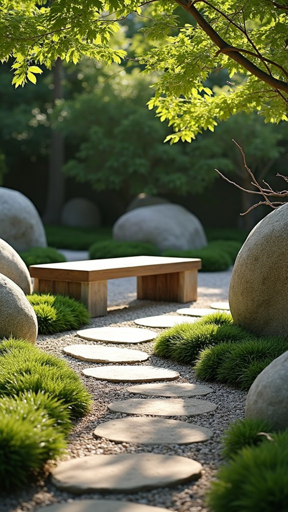 river rocks create tranquility