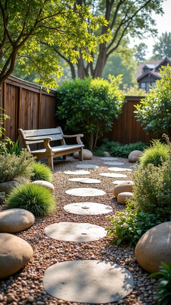 river stones add texture