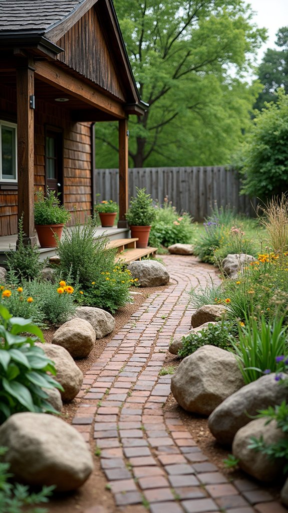 rustic farmhouse garden design