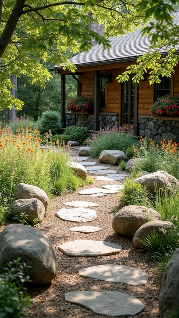 rustic pathways enhance beauty