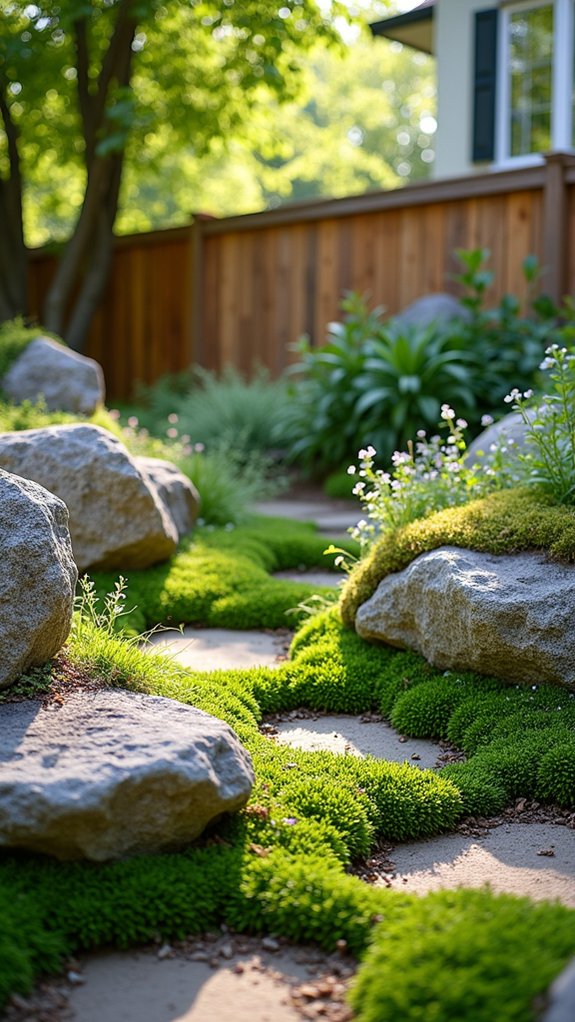 seamless boulder garden integration