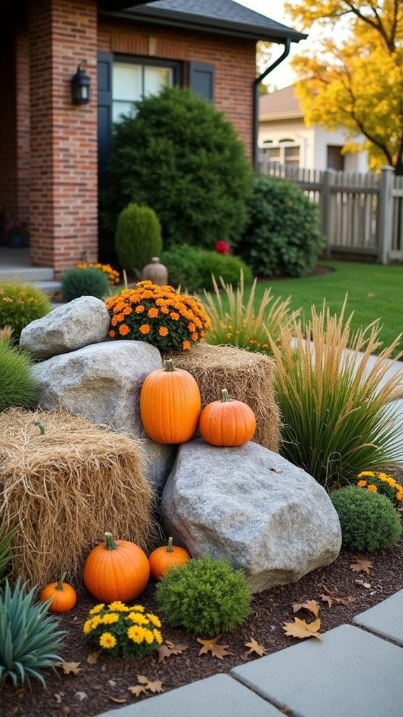seasonal boulder display ideas