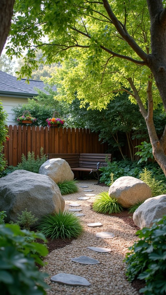 serene boulder accent lighting