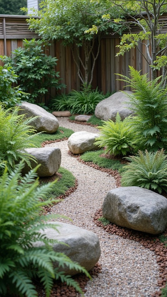 serene boulder garden retreat