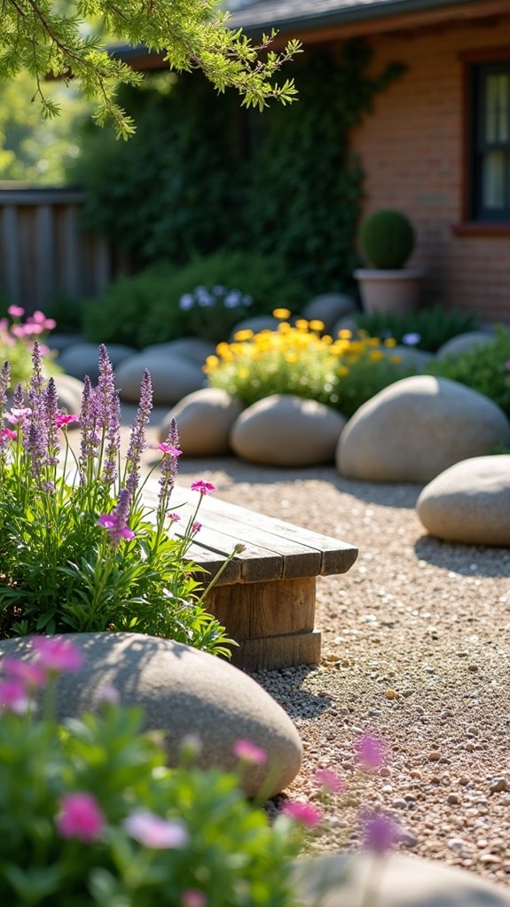 serene boulder garden retreat