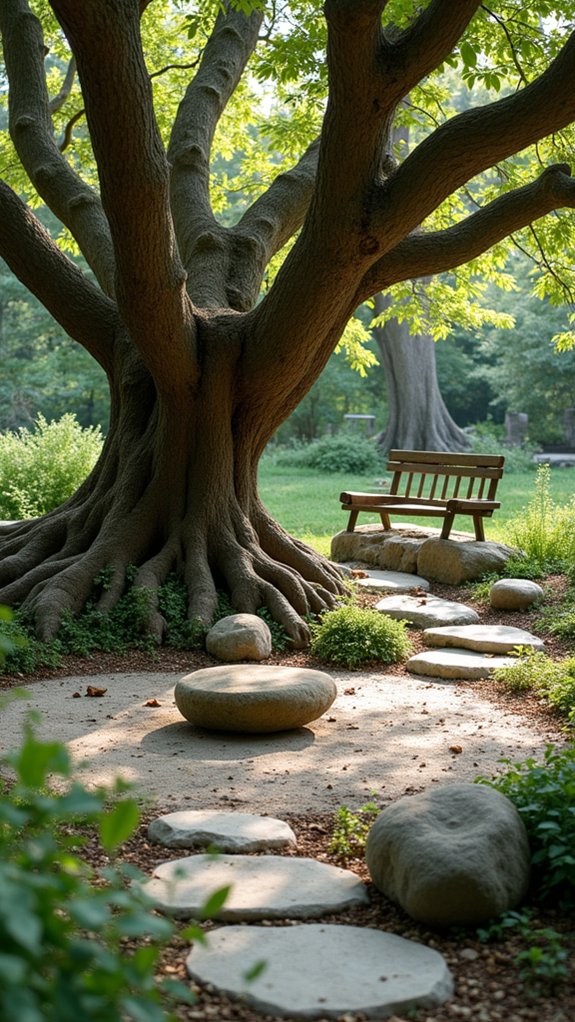serene natural meditation space