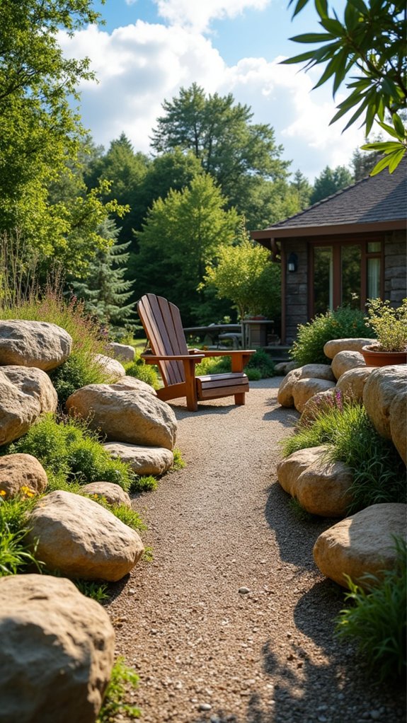 transformative garden boulder arrangements