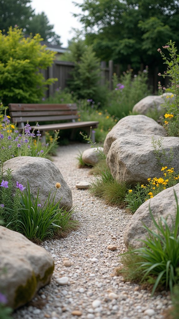 vibrant naturalistic wildflower garden