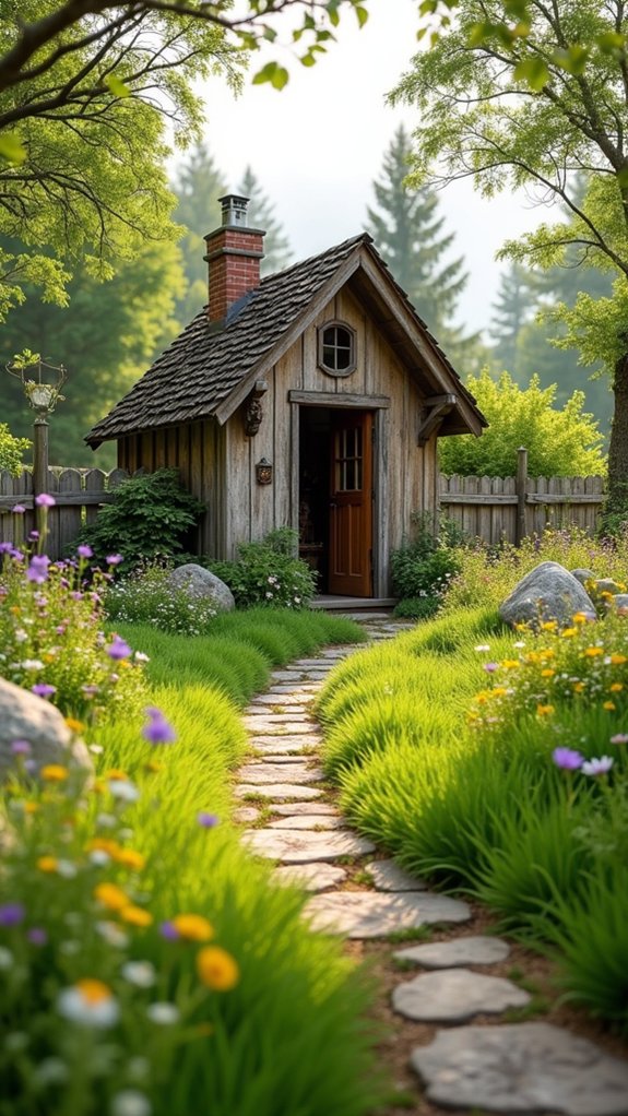 whimsical meadow like lawn