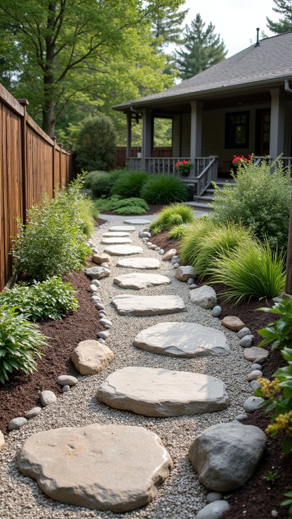 balanced gravel rock mixture