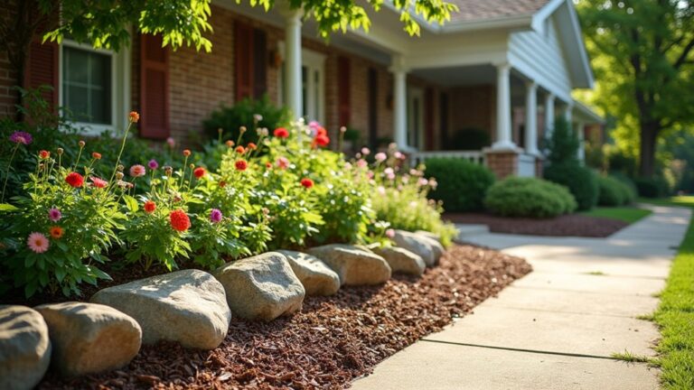 18 Creative Landscaping With River Rock and Mulch That Looks Balanced balanced river rock landscaping