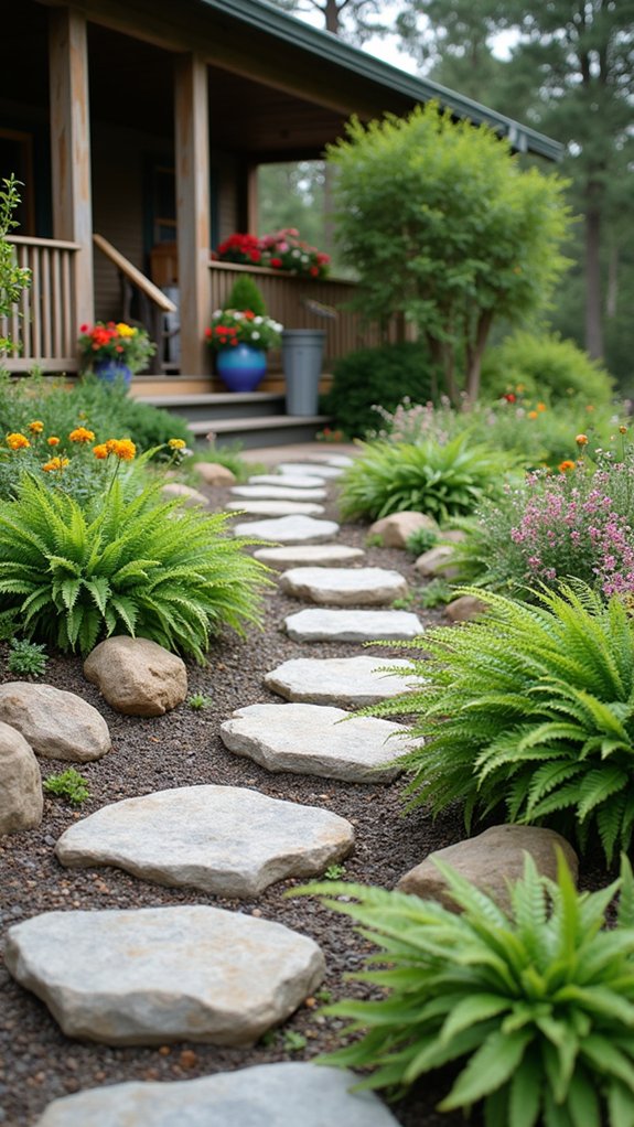 beautiful functional rock pathways