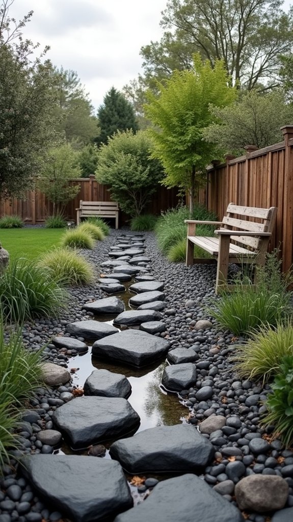 black river rock landscaping