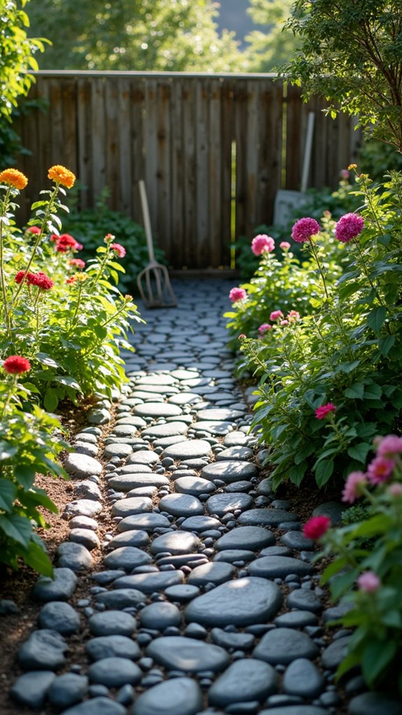 black river rock mosaic