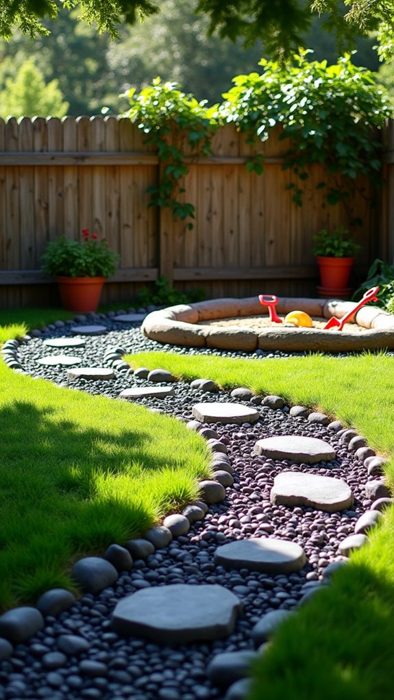 black river rock play area