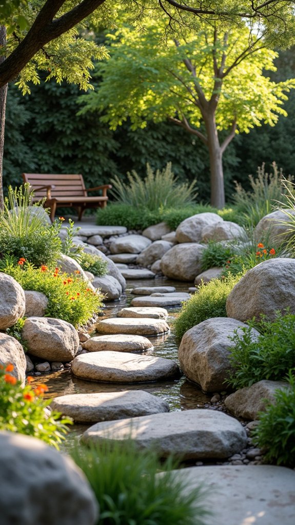boulders enhance landscape design