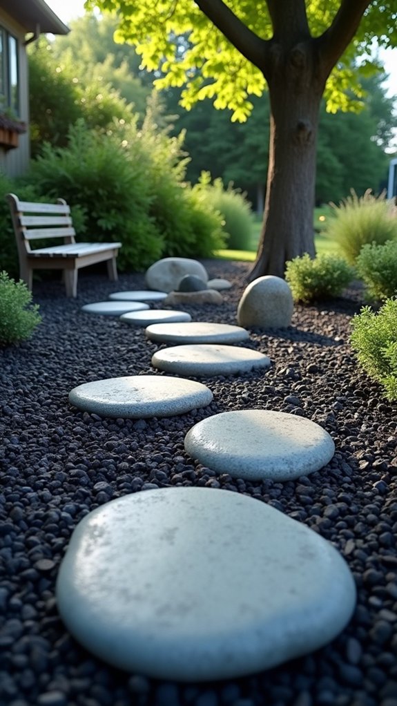 calming minimalist zen garden