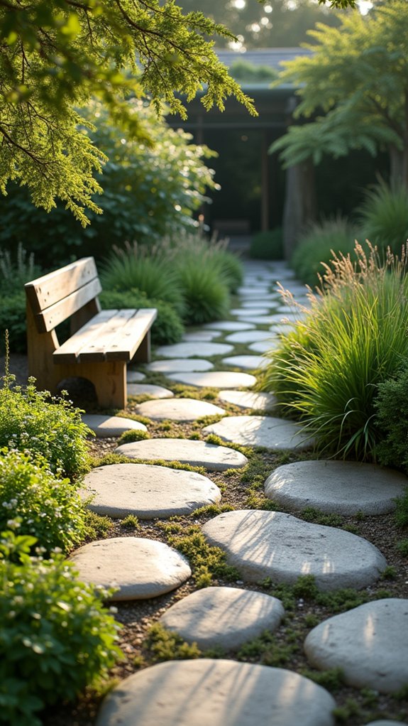 calming river rock serenity