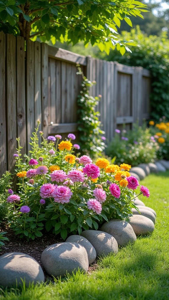 charming flower bed borders